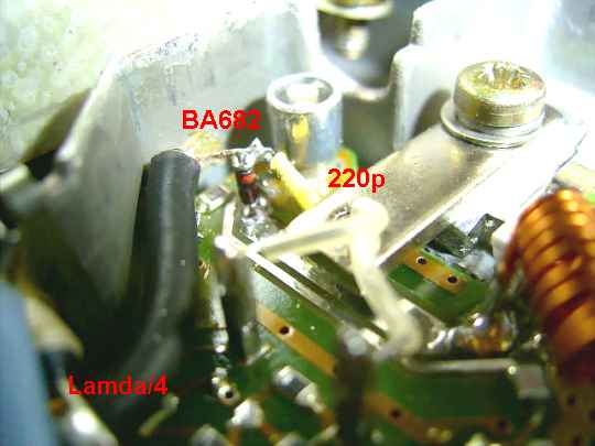 Einbau von Pin-Diode und Koppel-C
